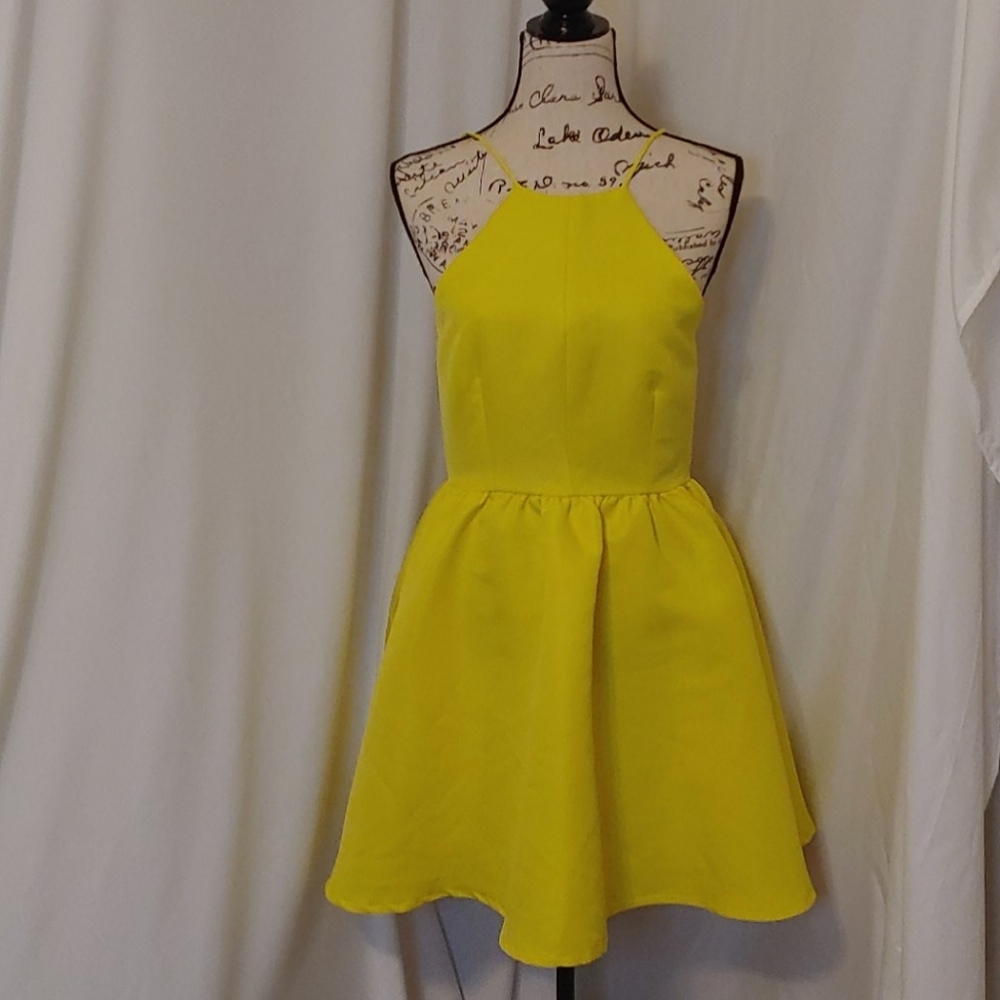 Yellow Lowback Dress